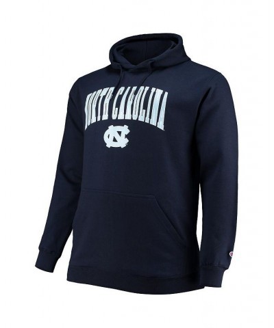 Men's Navy North Carolina Tar Heels Big and Tall Arch Over Logo Powerblend Pullover Hoodie $38.24 Sweatshirt