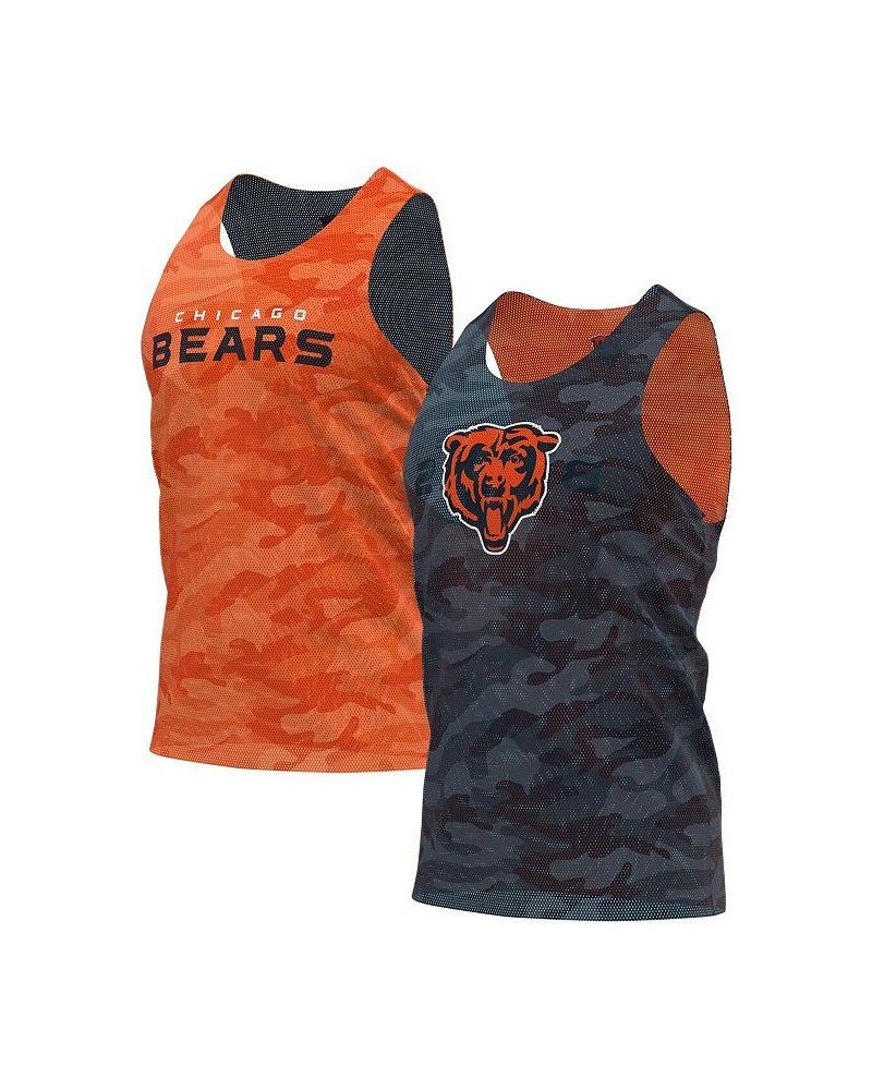 Men's Navy and Orange Chicago Bears Reversible Mesh Tank Top $27.99 T-Shirts