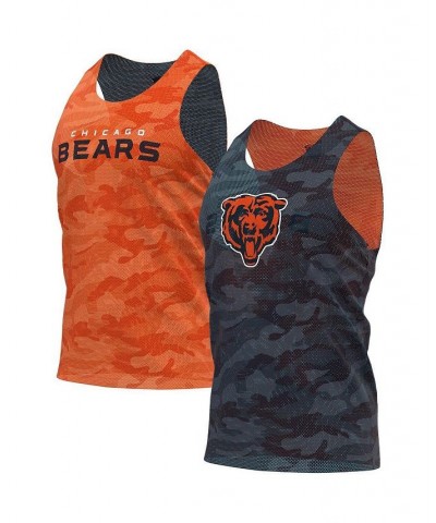 Men's Navy and Orange Chicago Bears Reversible Mesh Tank Top $27.99 T-Shirts