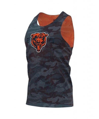 Men's Navy and Orange Chicago Bears Reversible Mesh Tank Top $27.99 T-Shirts