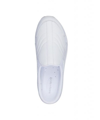 Women's Tourguide Casual Flat Slip-on Mules White $35.55 Shoes