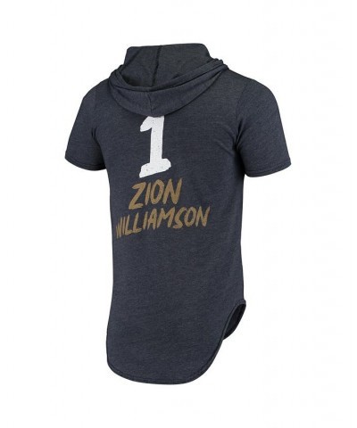 Men's Branded Zion Williamson Heathered Navy New Orleans Pelicans Hoodie Tri-Blend T-shirt $27.95 T-Shirts