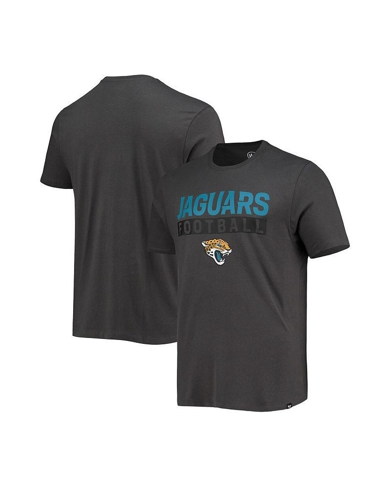 Men's '47 Charcoal Jacksonville Jaguars Dark Ops Super Rival T-shirt $17.94 T-Shirts