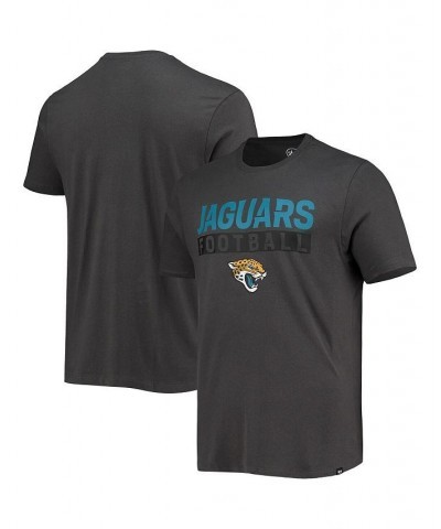 Men's '47 Charcoal Jacksonville Jaguars Dark Ops Super Rival T-shirt $17.94 T-Shirts