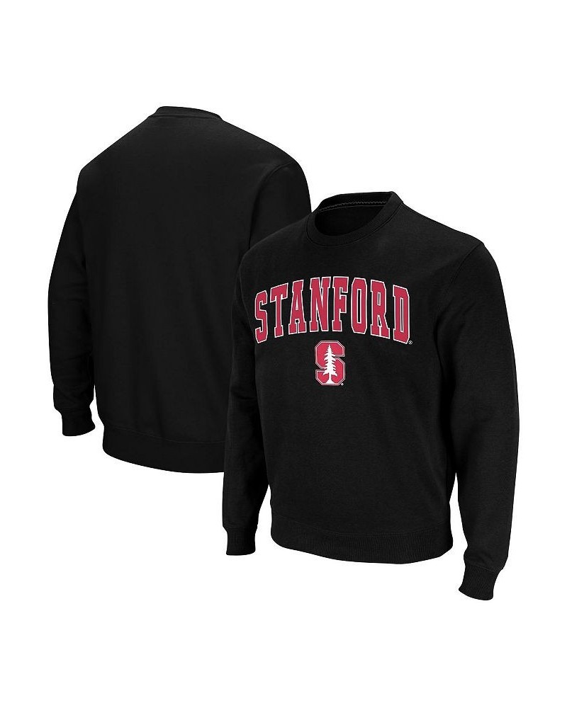 Men's Black Stanford Cardinal Arch & Logo Crew Neck Sweatshirt $26.40 Sweatshirt