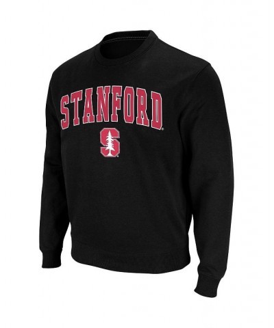 Men's Black Stanford Cardinal Arch & Logo Crew Neck Sweatshirt $26.40 Sweatshirt