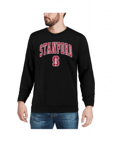 Men's Black Stanford Cardinal Arch & Logo Crew Neck Sweatshirt $26.40 Sweatshirt