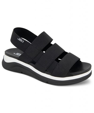 Ava Slip-On Slingback Sport Sandals Black $41.58 Shoes