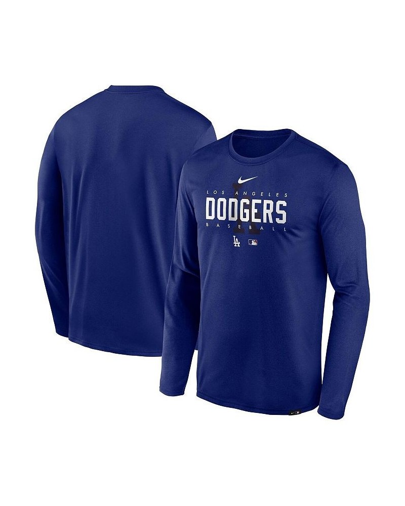 Men's Royal Los Angeles Dodgers Authentic Collection Team Logo Legend Performance Long Sleeve T-shirt $31.89 T-Shirts