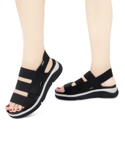 Ava Slip-On Slingback Sport Sandals Black $41.58 Shoes