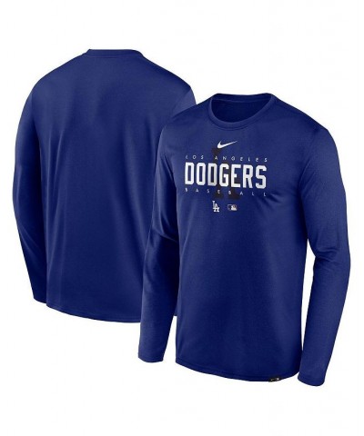 Men's Royal Los Angeles Dodgers Authentic Collection Team Logo Legend Performance Long Sleeve T-shirt $31.89 T-Shirts