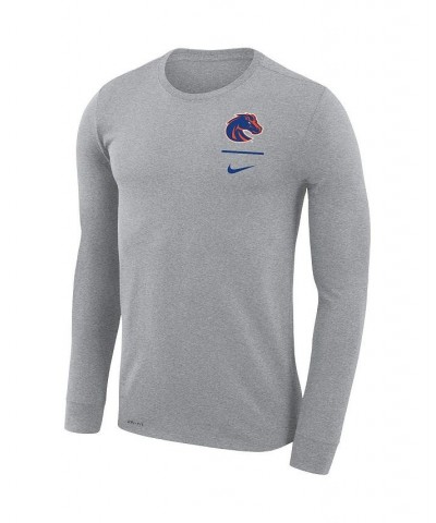 Men's Gray Boise State Broncos Logo Stack Legend Performance Long Sleeve T-shirt $31.34 T-Shirts