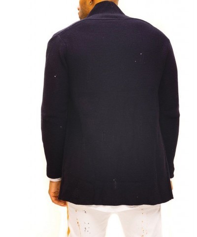 Men's Modern Relaxed Knit Sweater Blue $53.41 Sweaters