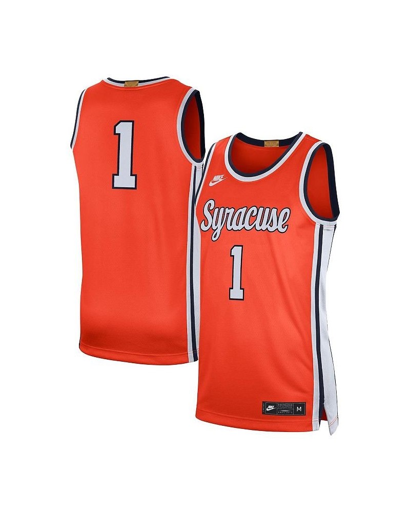 Men's 1 Orange Syracuse Orange Limited Retro Basketball Jersey $36.00 Jersey