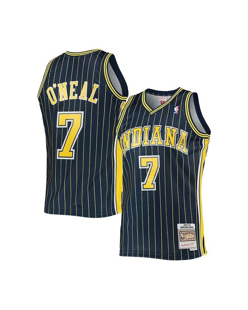 Men's Jermaine O'Neal Navy Indiana Pacers 2003-04 Hardwood Classics Swingman Jersey $59.45 Jersey