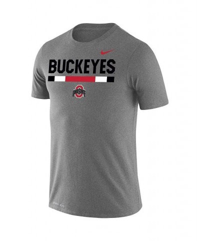 Men's Heathered Gray Ohio State Buckeyes Team DNA Legend Performance T-shirt $20.00 T-Shirts