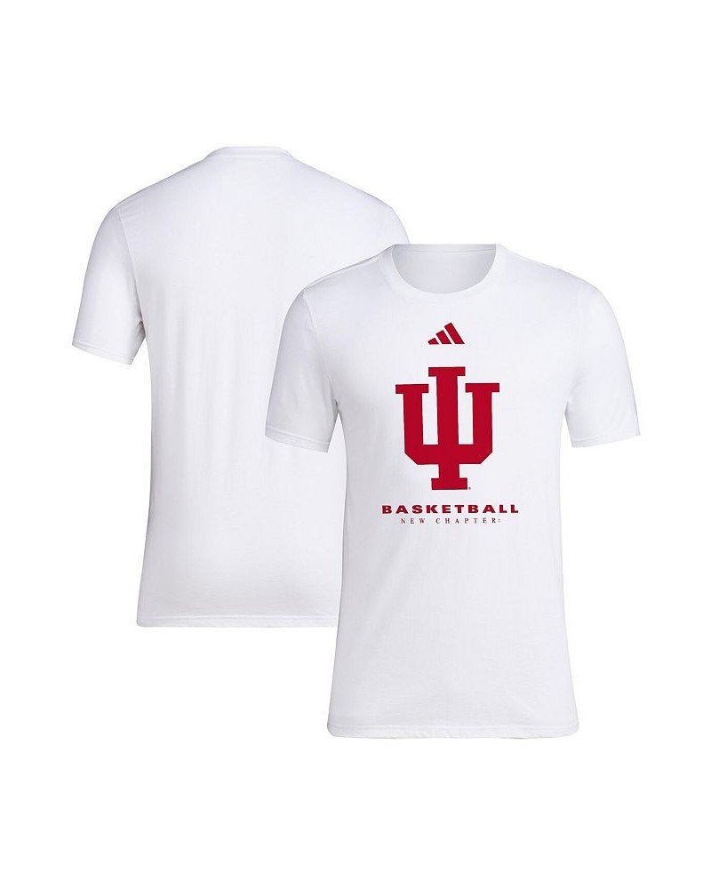 Men's White Indiana Hoosiers On Court Fresh T-shirt $20.51 T-Shirts