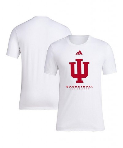 Men's White Indiana Hoosiers On Court Fresh T-shirt $20.51 T-Shirts