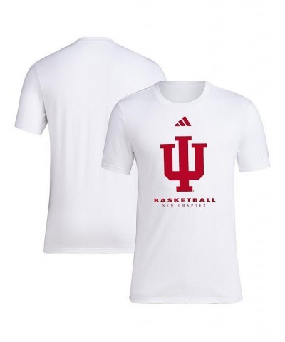 Men's White Indiana Hoosiers On Court Fresh T-shirt $20.51 T-Shirts