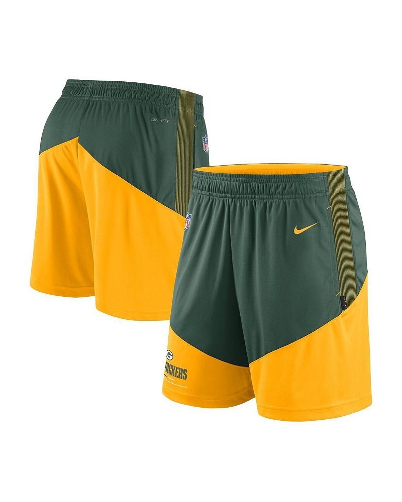 Men's Green, Gold Green Bay Packers Primary Lockup Performance Shorts $32.99 Shorts