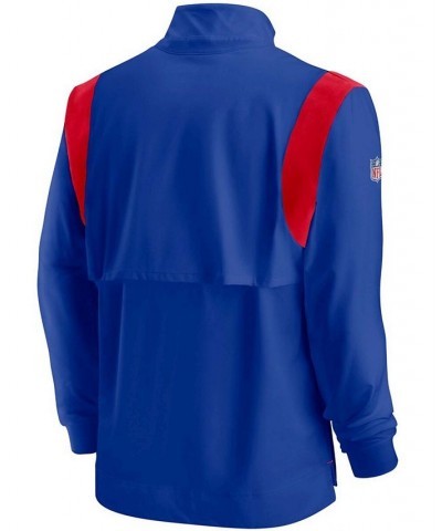 Men's Royal Buffalo Bills 2021 Sideline Coaches Repel Quarter-Zip Jacket $28.70 Jackets