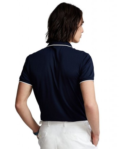 Men's Custom Slim Fit Birdseye Polo Shirt White $55.35 Polo Shirts