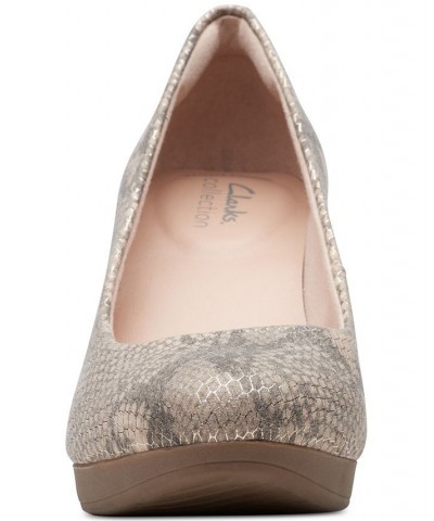 Women's Ambyr Joy Dress Shoes Beige Print Metallic $38.85 Shoes