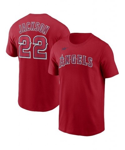 Men's Bo Jackson Red California Angels Cooperstown Collection Name and Number T-shirt $23.84 T-Shirts