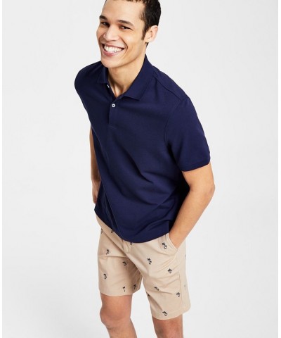 Men's Classic Fit Performance Stretch Polo & Palm-Print Shorts Separates PD04 $17.91 Shorts