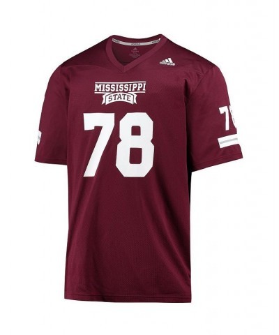 Men's 78 Maroon Mississippi State Bulldogs Team Premier Football Jersey $57.40 Jersey