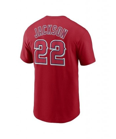 Men's Bo Jackson Red California Angels Cooperstown Collection Name and Number T-shirt $23.84 T-Shirts