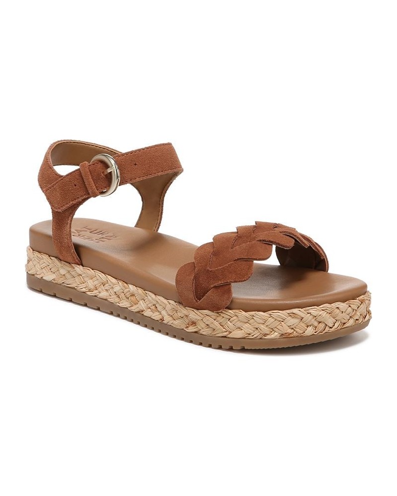 Neila Flatform Sandals Brown $37.06 Shoes