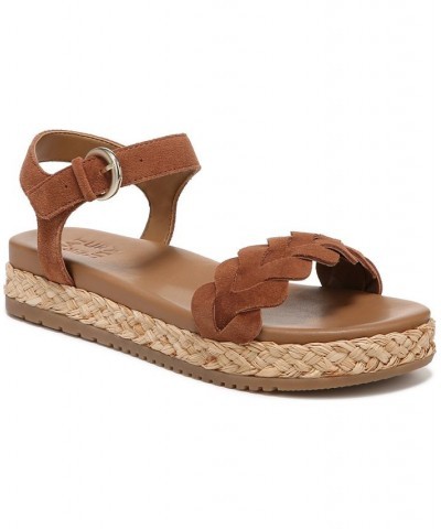 Neila Flatform Sandals Brown $37.06 Shoes