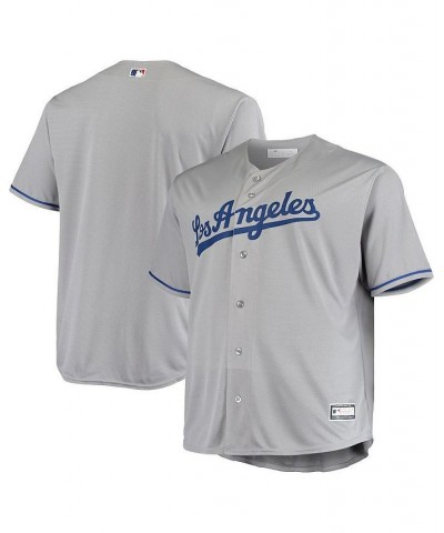 Men's Gray Los Angeles Dodgers Big and Tall Replica Team Jersey $38.50 Jersey