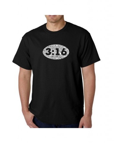 Mens Word Art T-Shirt - John 3:16 Black $21.15 T-Shirts