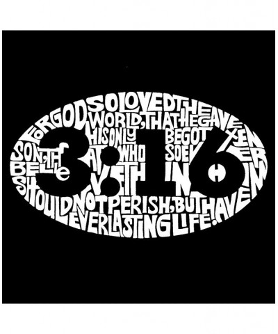 Mens Word Art T-Shirt - John 3:16 Black $21.15 T-Shirts