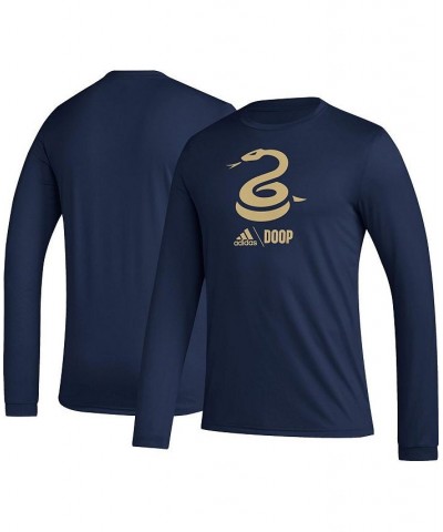 Men's Navy Philadelphia Union Icon Long Sleeve T-shirt $22.00 T-Shirts