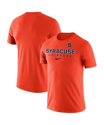 Men's Orange Syracuse Orange Lacrosse Legend 2.0 Performance T-shirt $27.99 T-Shirts