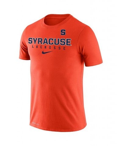 Men's Orange Syracuse Orange Lacrosse Legend 2.0 Performance T-shirt $27.99 T-Shirts