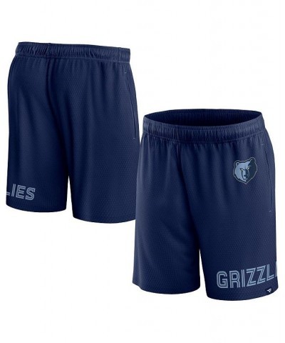 Men's Branded Navy Memphis Grizzlies Free Throw Mesh Shorts $23.00 Shorts