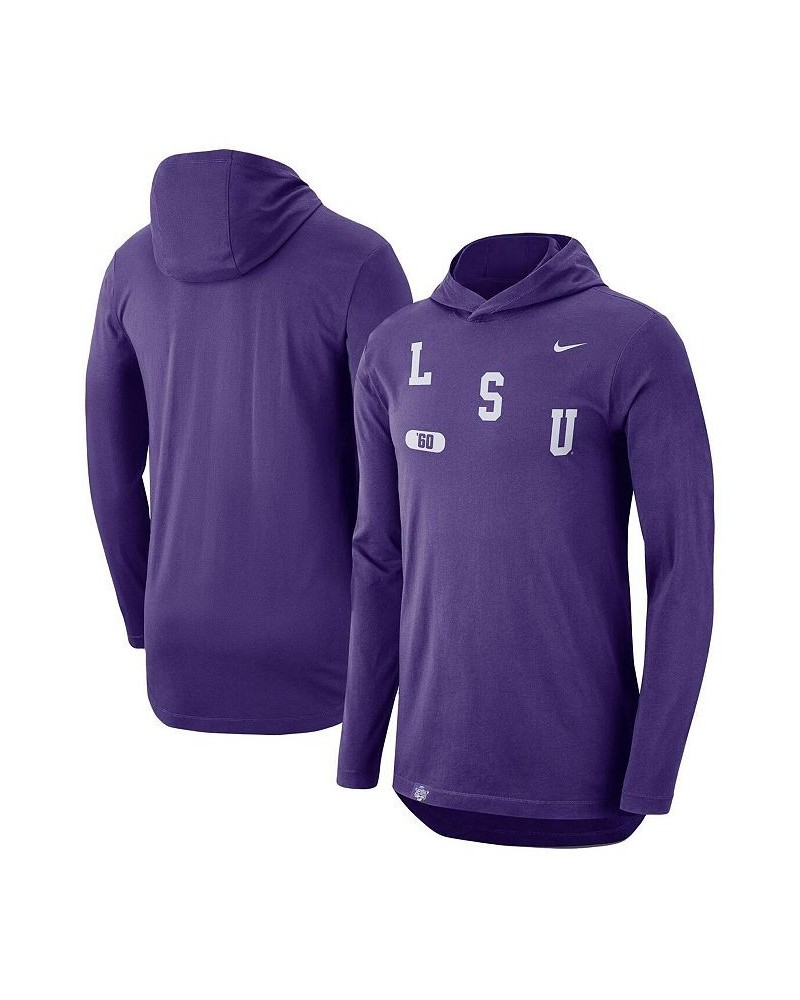 Men's Purple LSU Tigers Team Performance Long Sleeve Hoodie T-shirt $25.42 T-Shirts