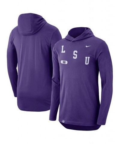 Men's Purple LSU Tigers Team Performance Long Sleeve Hoodie T-shirt $25.42 T-Shirts