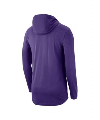 Men's Purple LSU Tigers Team Performance Long Sleeve Hoodie T-shirt $25.42 T-Shirts