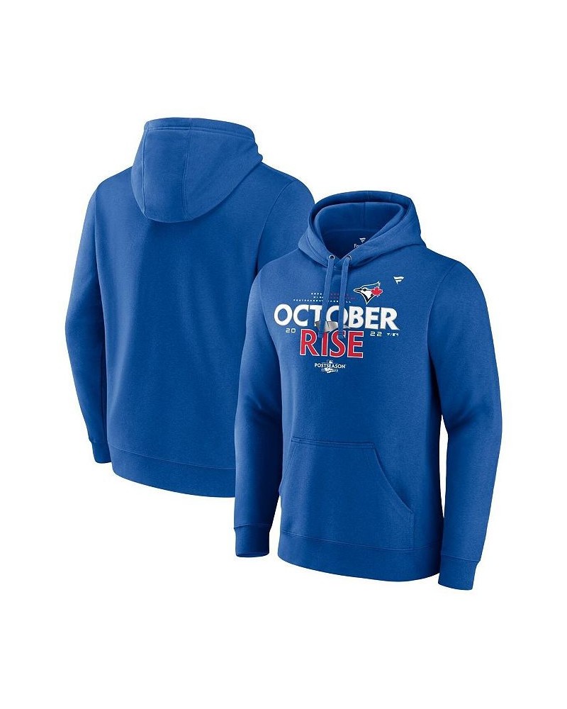 Men's Branded Royal Toronto Blue Jays 2022 Postseason Locker Room Pullover Hoodie $36.00 Sweatshirt