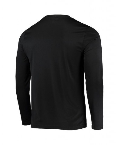 Men's Black Louisville Cardinals Wordmark Slash Long Sleeve T-shirt $20.70 T-Shirts