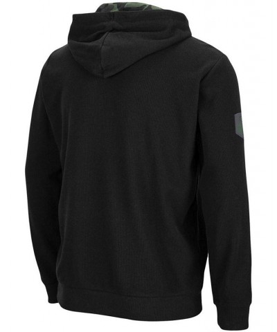 Men's Black Nebraska Huskers OHT Military-Inspired Appreciation Waffle Full-Zip Hoodie $24.20 Sweatshirt