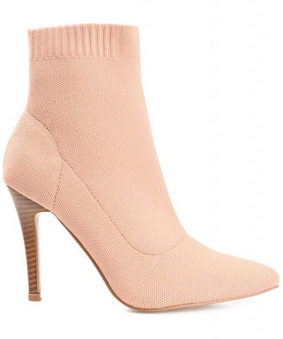 Women's Milyna Knit Booties Pink $48.44 Shoes