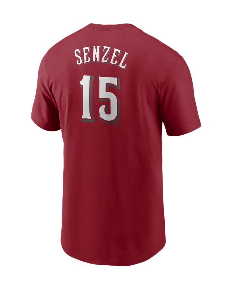 Men's Nick Senzel Cincinnati Reds Name and Number Player T-Shirt $21.50 T-Shirts