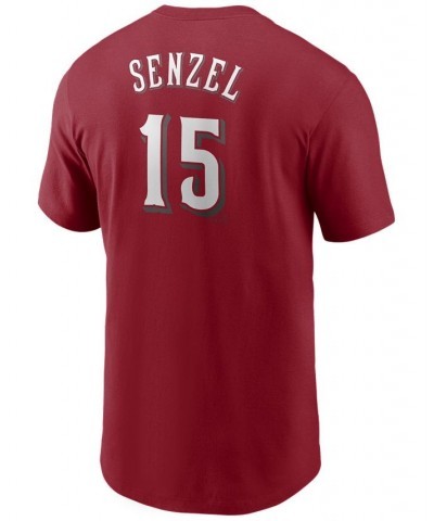 Men's Nick Senzel Cincinnati Reds Name and Number Player T-Shirt $21.50 T-Shirts