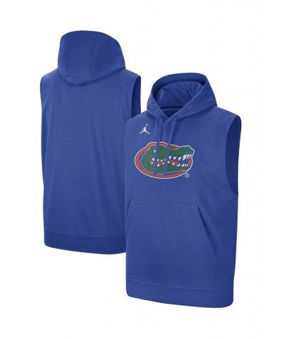 Men's Brand Royal Florida Gators Logo Performance Sleeveless Pullover Hoodie $38.49 T-Shirts